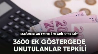 3600 Ek göstergede unutulanlar tepkili