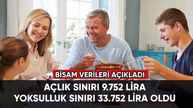 Açlık sınırı 9 bin 752 liraya, yoksulluk sınırı 33 bin 752 liraya yükseldi