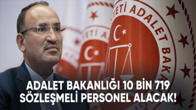 Adalet Bakanlığı 10 bin 719 sözleşmeli personel alacak!