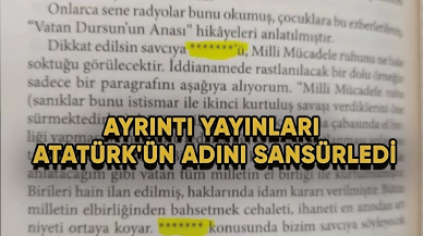 Ayrıntı Yayınları Atatürk'ün adını sansürledi