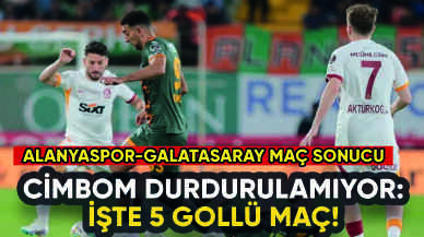 Cimbom durdurulamıyor: İşte 5 gollü Alanyaspor - Galatasaray maçı