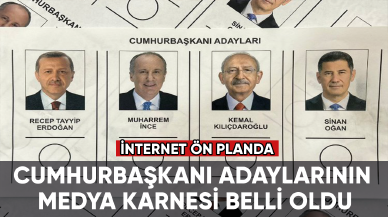 Cumhurbaşkanı adaylarının medya karnesi belli oldu