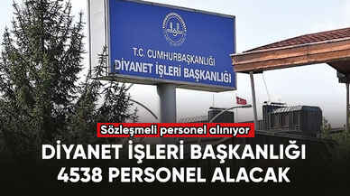 Diyanet İşleri Başkanlığı 4538 personel alacak