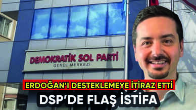 DSP'de başkan yardımcısı istifa etti