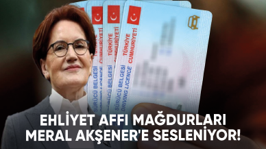 Ehliyet affı mağdurları Meral Akşener'e sesleniyor!