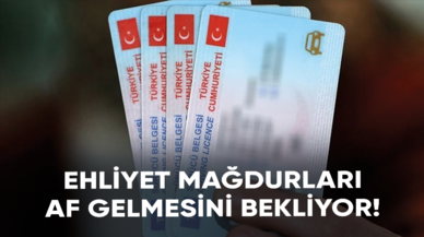 Ehliyet mağdurları af gelmesini bekliyor!