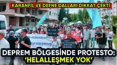 Deprem bölgesinde protesto yürüyüşü: Helalleşmek yok