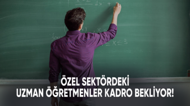 Özel sektördeki uzman öğretmenler kadro bekliyor!