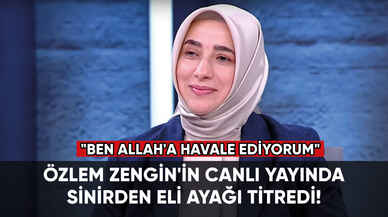 Özlem Zengin canlı yayında sinirden küplere bindi!