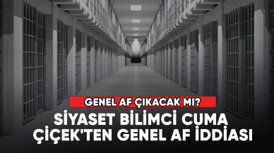 Siyaset bilimci Cuma Çiçek'ten genel af iddiası