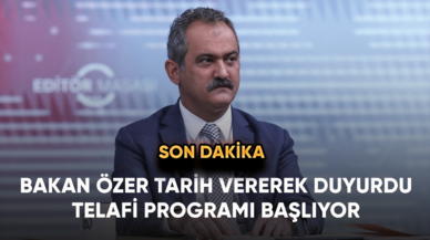 Son dakika... Bakan Özer tarih vererek duyurdu