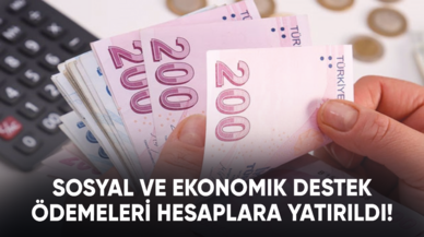 Sosyal ve Ekonomik Destek ödemeleri hesaplara yatırıldı!