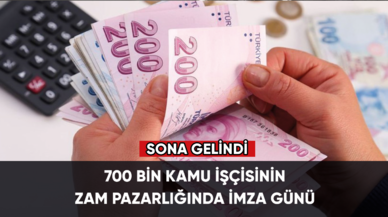 700 bin kamu işçisinin zam pazarlığında imza günü