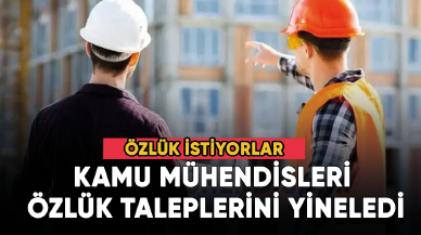 Kamu mühendisleri özlük taleplerini yineledi