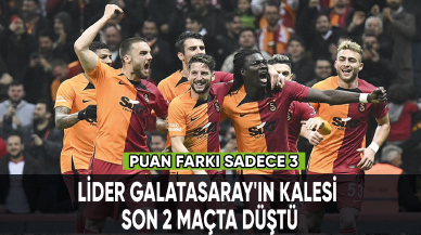 Lider Galatasaray'ın kalesi son 2 maçta düştü