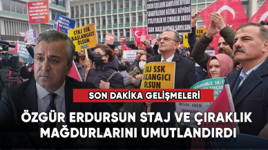 Özgür Erdursun Staj ve çıraklık mağdurlarını umutlandırdı