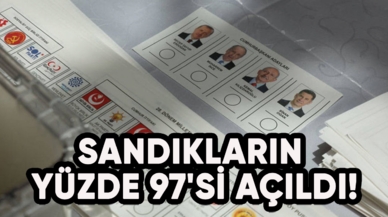 Sandıkların yüzde 97'si açıldı!