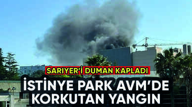 İstinye Park AVM'de korkutan yangın