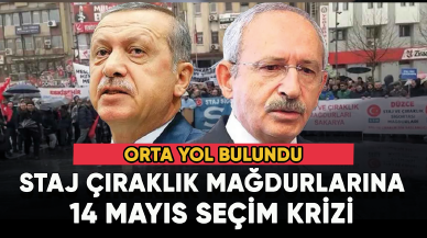 Staj çıraklık mağdurlarına 14 Mayıs seçim krizi! Orta yol bulundu...