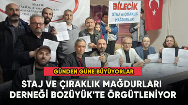 Staj ve çıraklık mağdurları derneği Bozüyük'te örgütleniyor