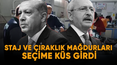 Staj ve çıraklık mağdurları seçime küs girdi