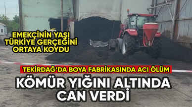 Tekirdağ'da kömür yığını altında kalan işçi can verdi