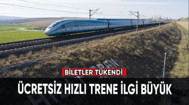 Ücretsiz hızlı trene ilgi büyük