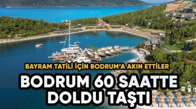 Bodrum’a 60 saatte 60 bin araç giriş yaptı