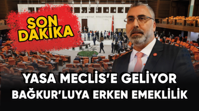 Son dakika.... Bağ-kur'luları ilgilendiriyor! Meclisten geçecek