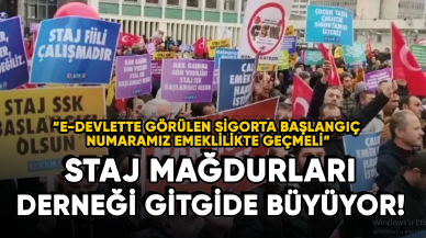 Staj mağdurları derneği büyüyor!