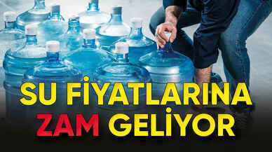 Su fiyatlarına zam geliyor