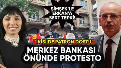 TKP'den Merkez Bankası önünde protesto: Şimşek ve Erkan'a sert tepki!