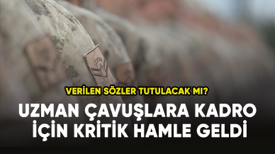 Uzman çavuşlara kadro için kritik hamle geldi