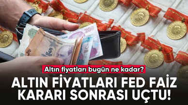 Altın fiyatları Fed faiz kararı sonrası uçtu!