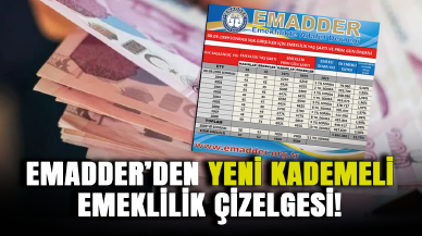 EMADDER’den yeni kademeli emeklilik çizelgesi!