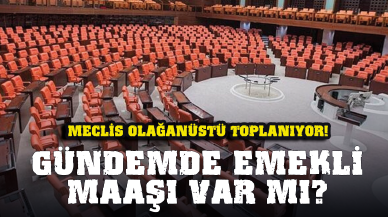 Meclis olağanüstü toplanıyor! Gündemde emekli maaşı var mı?