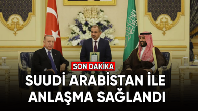 Suudi Arabistan'la işbirliği anlaşması imzalandı.