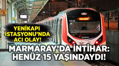 Marmaray'da intihar: 15 yaşındaki çocuk kendini raylara bıraktı!