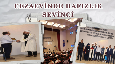 Cezaevinde hafızlık sevinci yaşadı