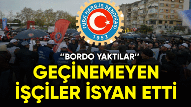 Geçinemeyen işçiler isyan etti! Bordro yaktılar