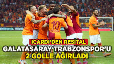 Galatasaray'dan Trabzonspor'a 2 gollü ağırlama