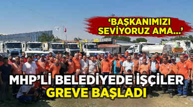 MHP'li Silivri Belediyesi'nde işçiler greve başladı