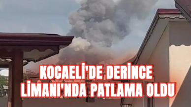 Kocaeli'de Derince Limanı'nda patlama oldu