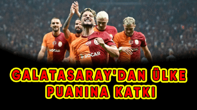 Galatasaray'dan ülke puanına katkı