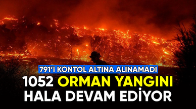 1052 orman yangını hala devam ediyor