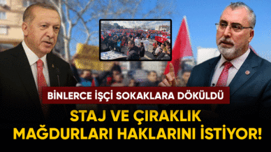 3308 Staj ve çıraklık mağdurları haklarını istiyor