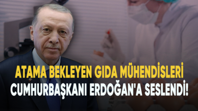 Atama bekleyen gıda mühendisleri Cumhurbaşkanı Erdoğan'a seslendi!