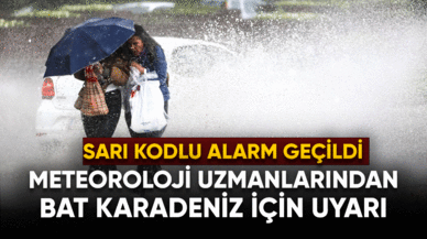 Batı Karadeniz için gök gürültülü sağanak uyarısı