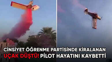 Cinsiyet öğrenme partisi için kiralanan uçak düştü! Pilot hayatını kaybetti