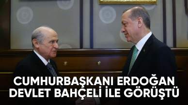 Cumhurbaşkanı Erdoğan Devlet Bahçeli ile görüştü